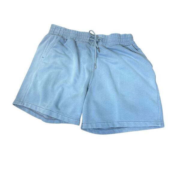 Abercrombie & Fitch Light Blue Casual Fleece Relaxed Fit Lounge Shorts - Picture 4 of 9